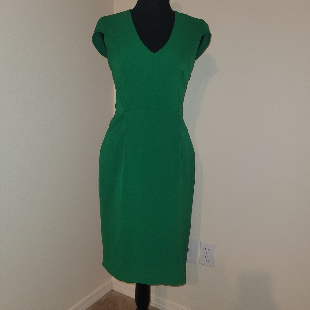 H&M Classic Green Midi Dress